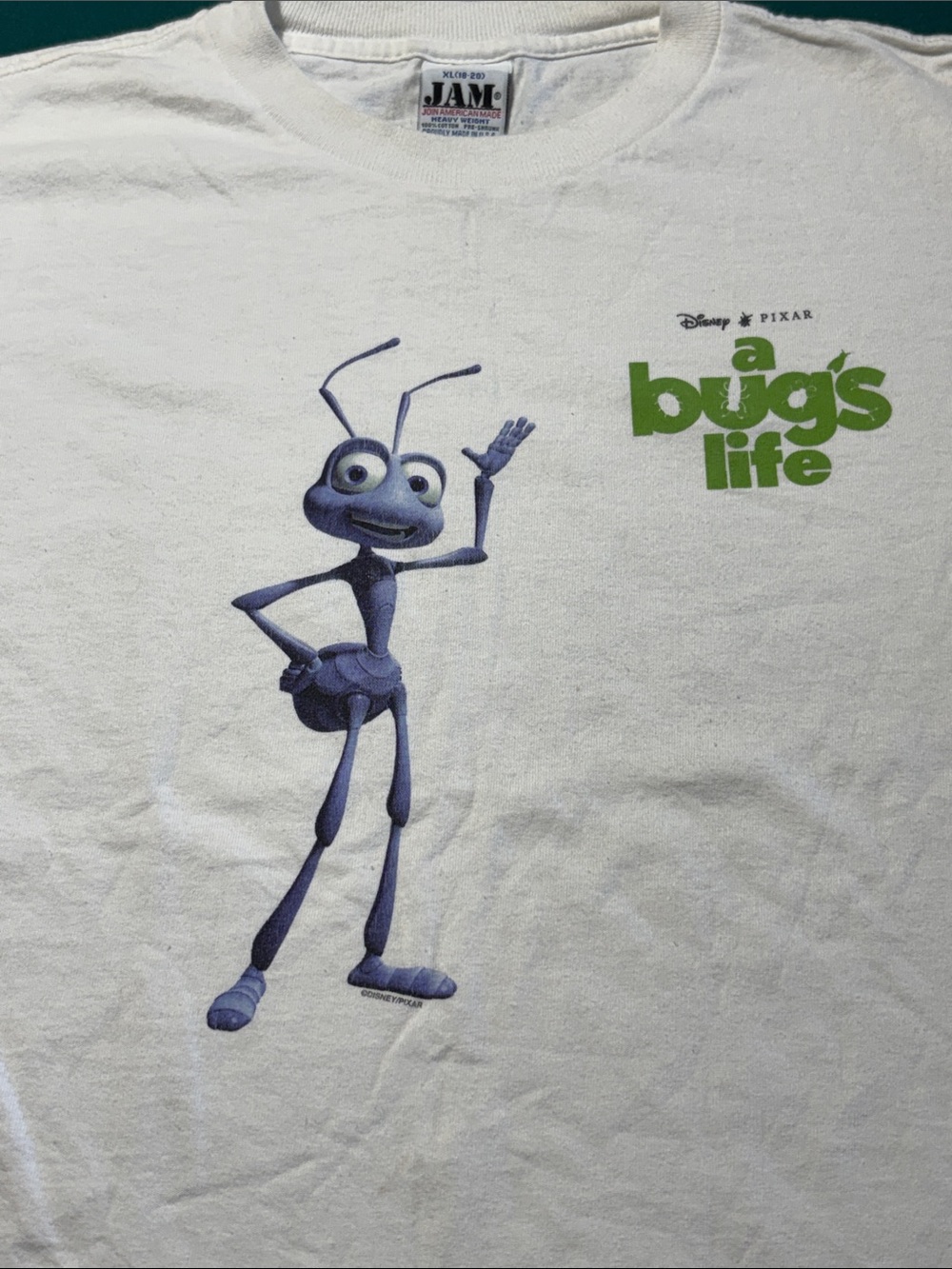 Disney Pixar 1998 “ A Bugs Life “ Movie Promo T-Shirt , XL(boys) S(adult) $209